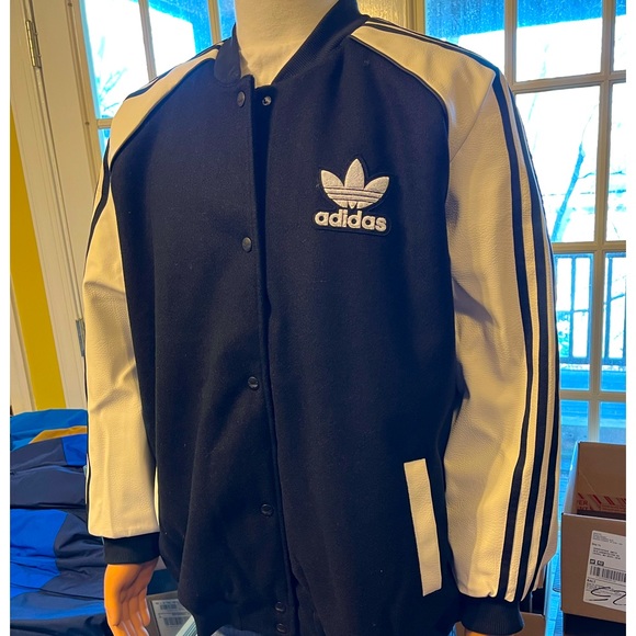 ADIDAS Women’s Oversized Varsity Jacket - Picture 4 of 10